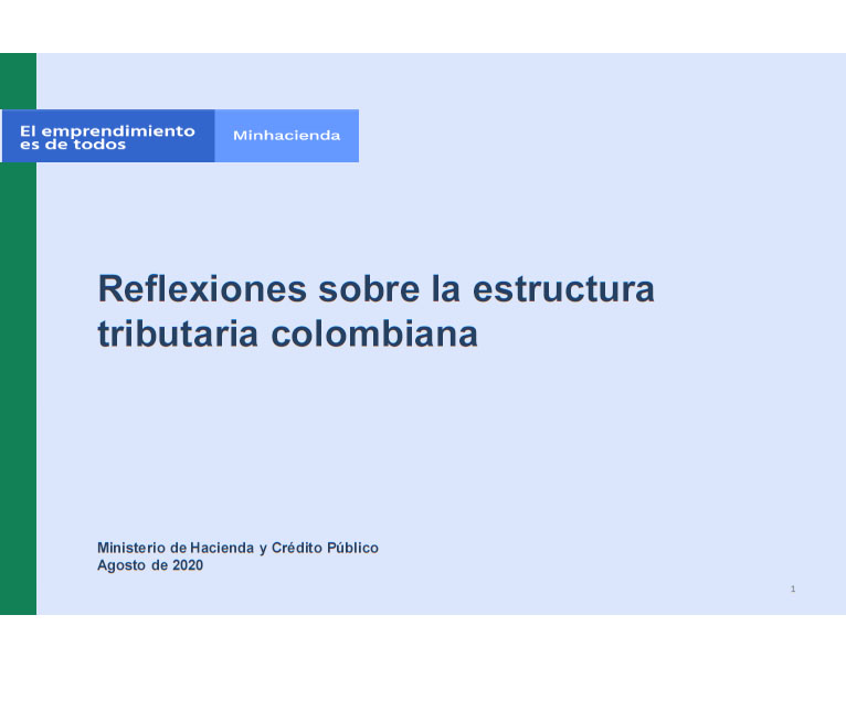 Reflexiones sobre la estructura tributaria colombiana