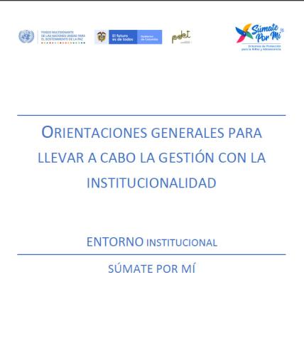 Componente 1. Entorno institucional