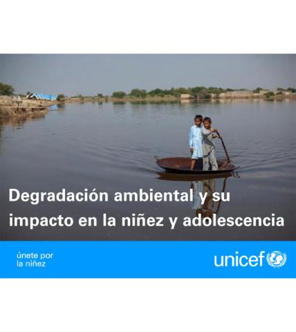 Niñez y adolescencia afectada por el cambio climático y degradación 