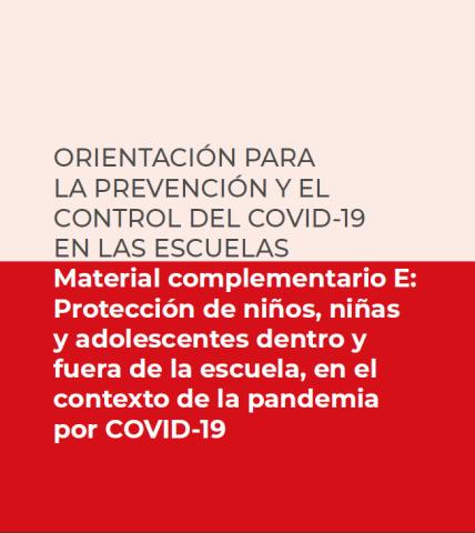 Protección de niños, niñas y adolescentes dentro y fuera COVID
