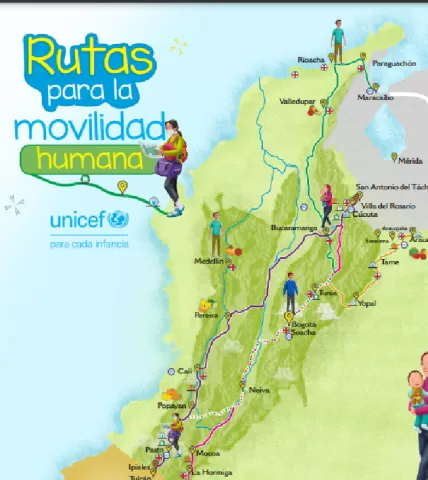 Mapas Ruta Migratoria - Colombia y santanderes