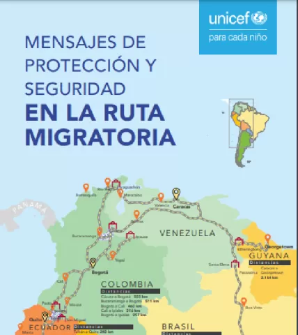 Mensajes de proteccion y seguridad en la ruta migratoria