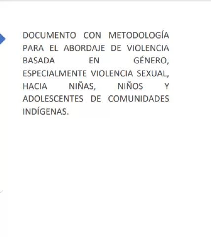 Metodologías para el abordaje de VBG en comunidades indigenas